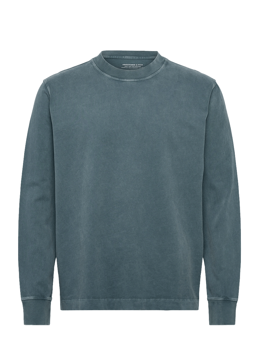 Abercrombie & Fitch - LONG SLEEVE PREMIUM HEAVY WEIGHT TEE - 228 - 0