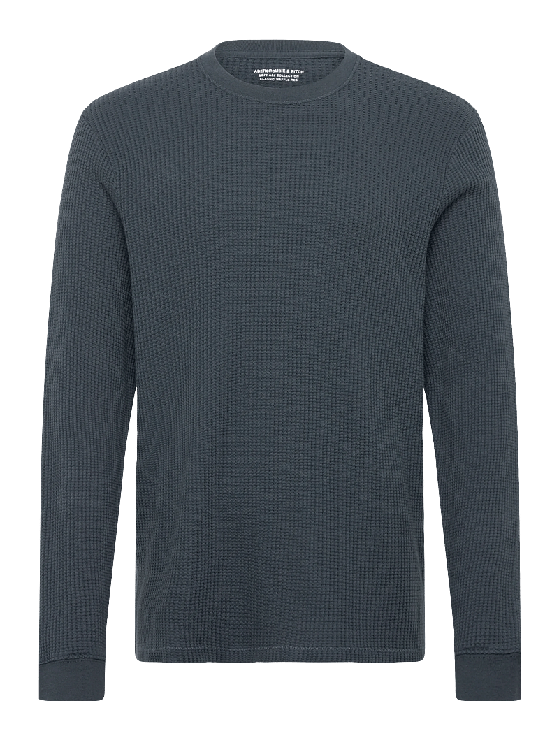 Abercrombie & Fitch - LONG SLEEVE CLASSIC WAFFLE TEE - pikkade varrukatega t-särgid - 200 - 0