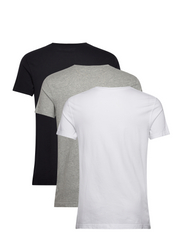Abercrombie & Fitch - ANF MENS KNITS - t-shirts à manches courtes - white black grey - 1