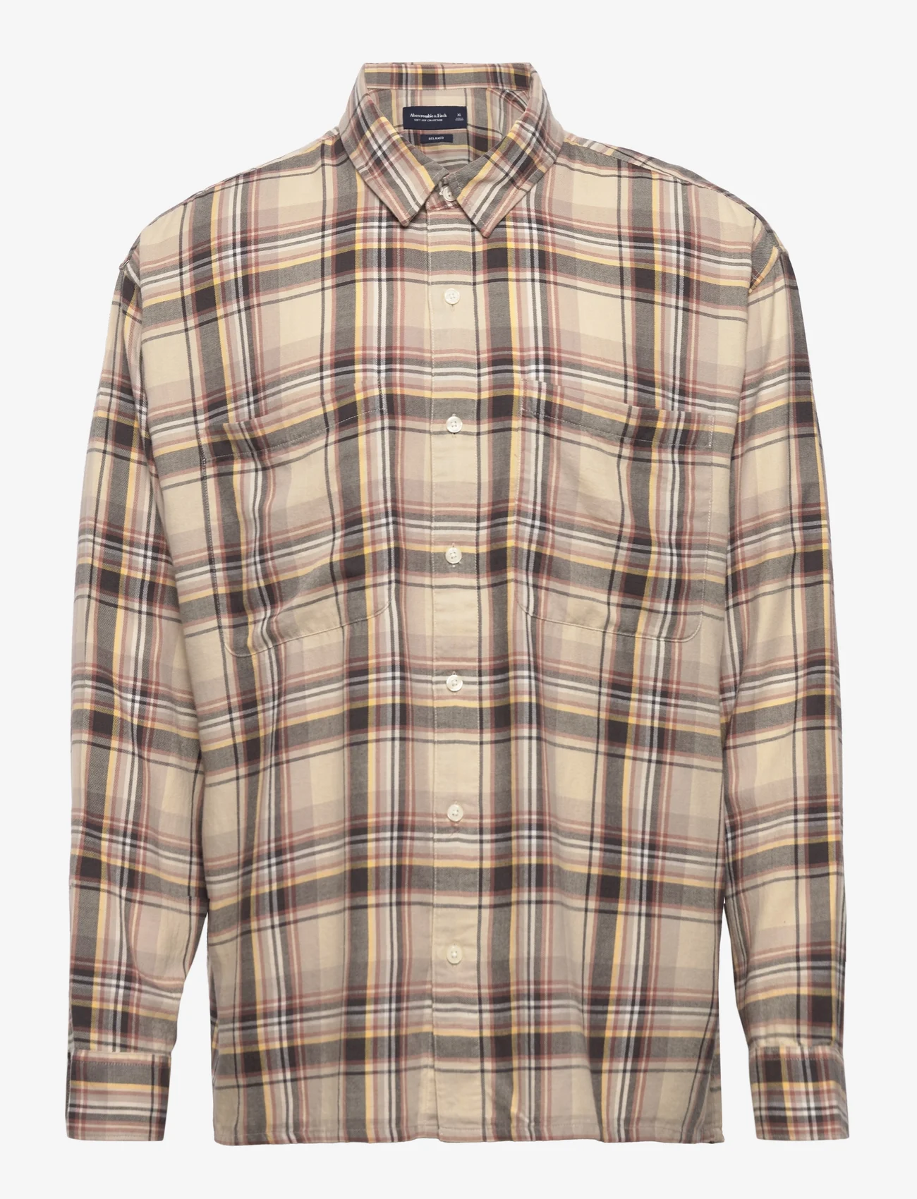 Abercrombie & Fitch - ANF MENS WOVENS - ruutupaidat - brown plaid - 0
