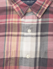 Abercrombie & Fitch - ANF MENS WOVENS - languoti marškiniai - burgundy plaid - 2