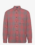 ANF MENS WOVENS - RED PLAID