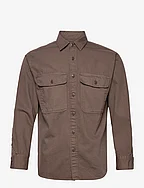 ANF MENS WOVENS - DARK BROWN SOLID