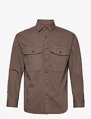 Abercrombie & Fitch - ANF MENS WOVENS - vyrams - dark brown solid - 0