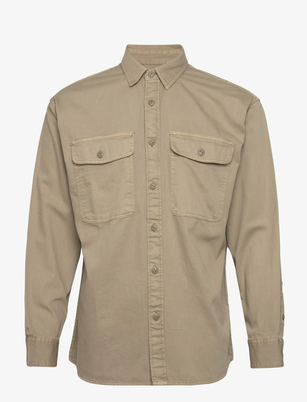 Abercrombie & Fitch - ANF MENS WOVENS - vyrams - tan solid - 0