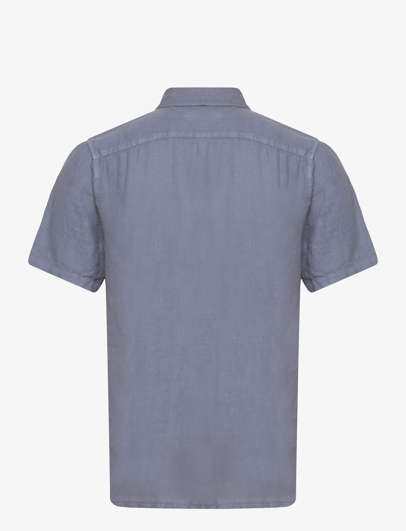 Abercrombie & Fitch - ANF MENS WOVENS - lininiai marškiniai - blue solid - 1