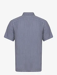 Abercrombie & Fitch - ANF MENS WOVENS - linen shirts - blue solid - 1