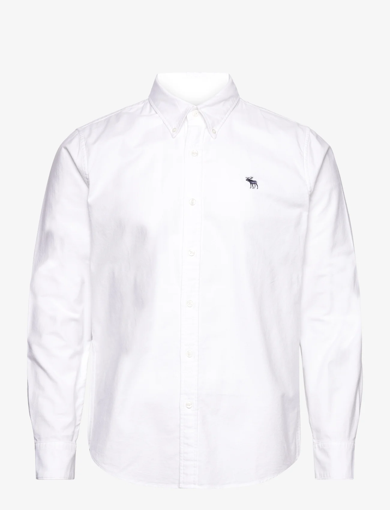 Abercrombie & Fitch - ANF MENS WOVENS - oxford shirts - white solid - 0