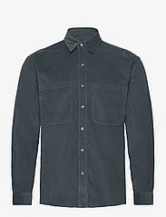 Abercrombie & Fitch - ANF MENS WOVENS - corduroy shirts - blue texture - 0