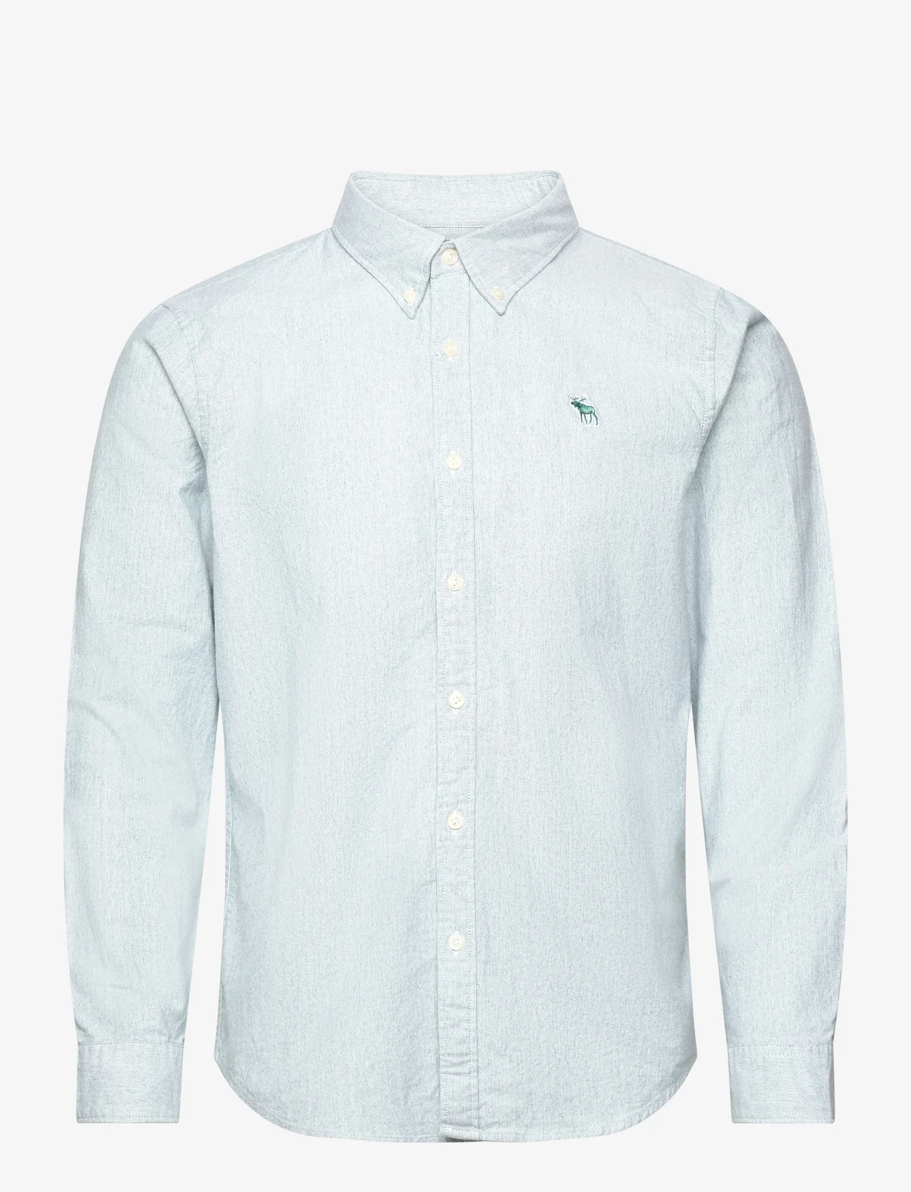 Abercrombie & Fitch - ANF MENS WOVENS - oxford shirts - blue spruce/white - 0