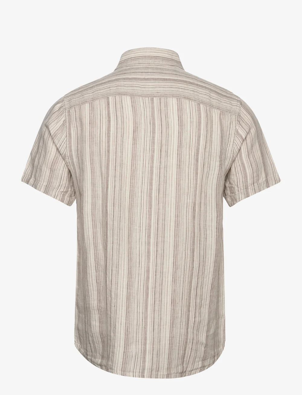 Abercrombie & Fitch - ANF MENS WOVENS - kortärmade skjortor - tan stripe - 1