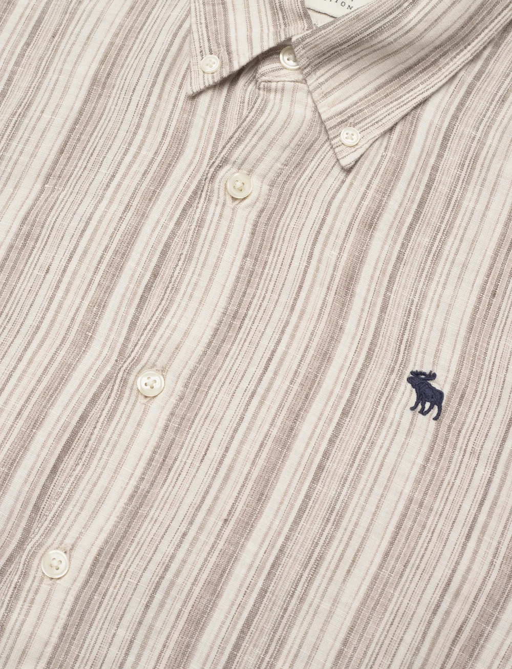 Abercrombie & Fitch - ANF MENS WOVENS - kortärmade skjortor - tan stripe - 3