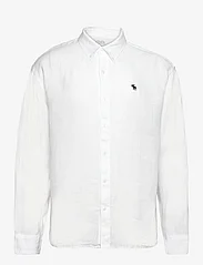Abercrombie & Fitch - ANF MENS WOVENS - lininiai marškiniai - bright white - 0
