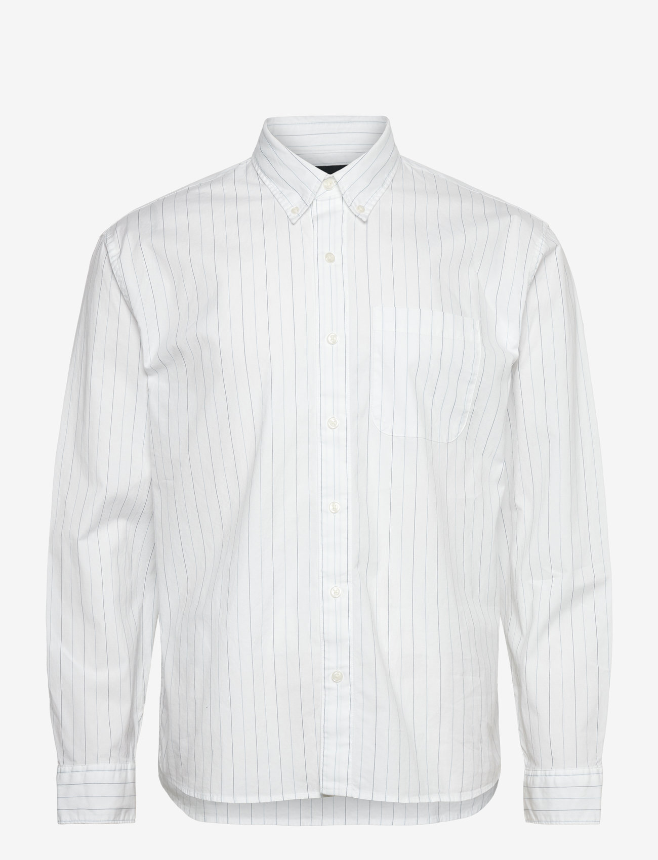 Abercrombie & Fitch - ANF MENS WOVENS - white stripe - 0