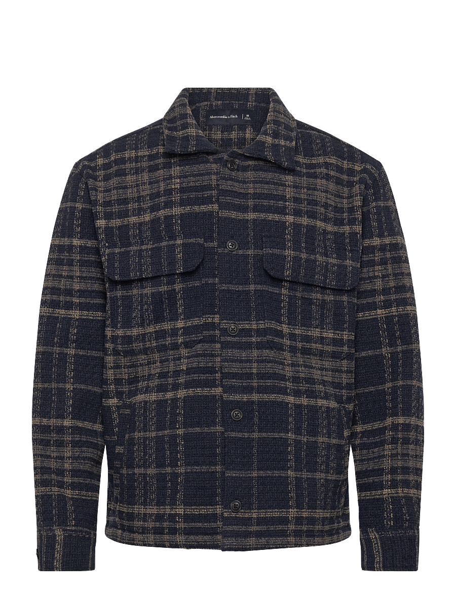 Abercrombie & Fitch - LONG SLEEVE BOUCLE OVERSHIRT - collecties - 208 - 1