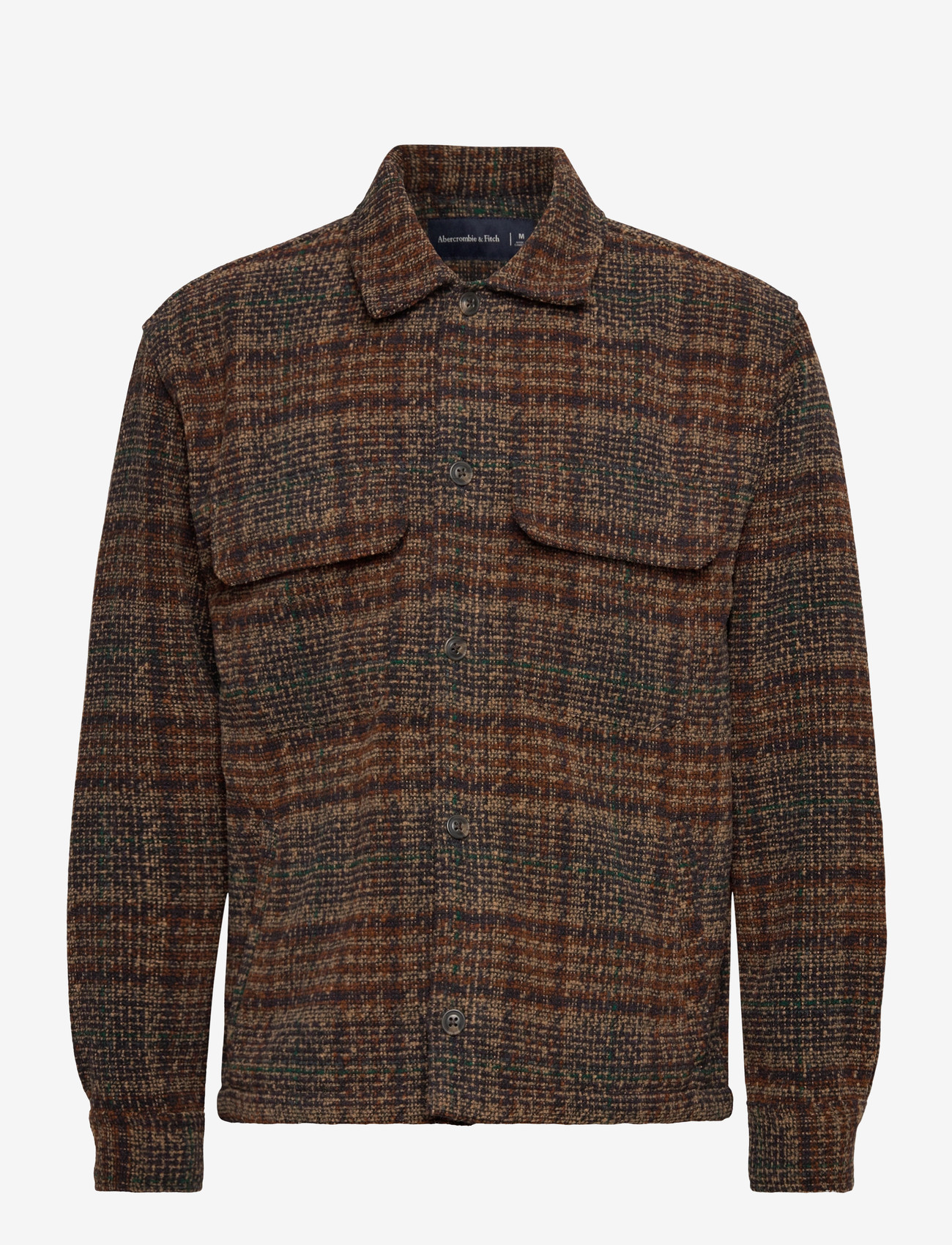 Abercrombie & Fitch - LONG SLEEVE BOUCLE OVERSHIRT - kollektioner - 408 - 0