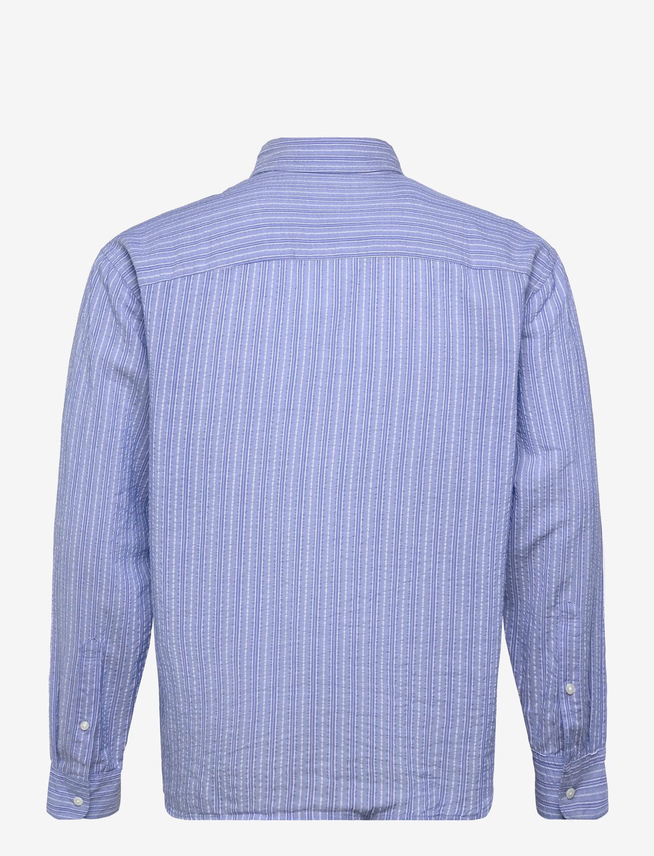 Abercrombie & Fitch - LS ICON CURVED HEM SEERSUCKER POPLIN - gestreifte hemden - 205 - 1