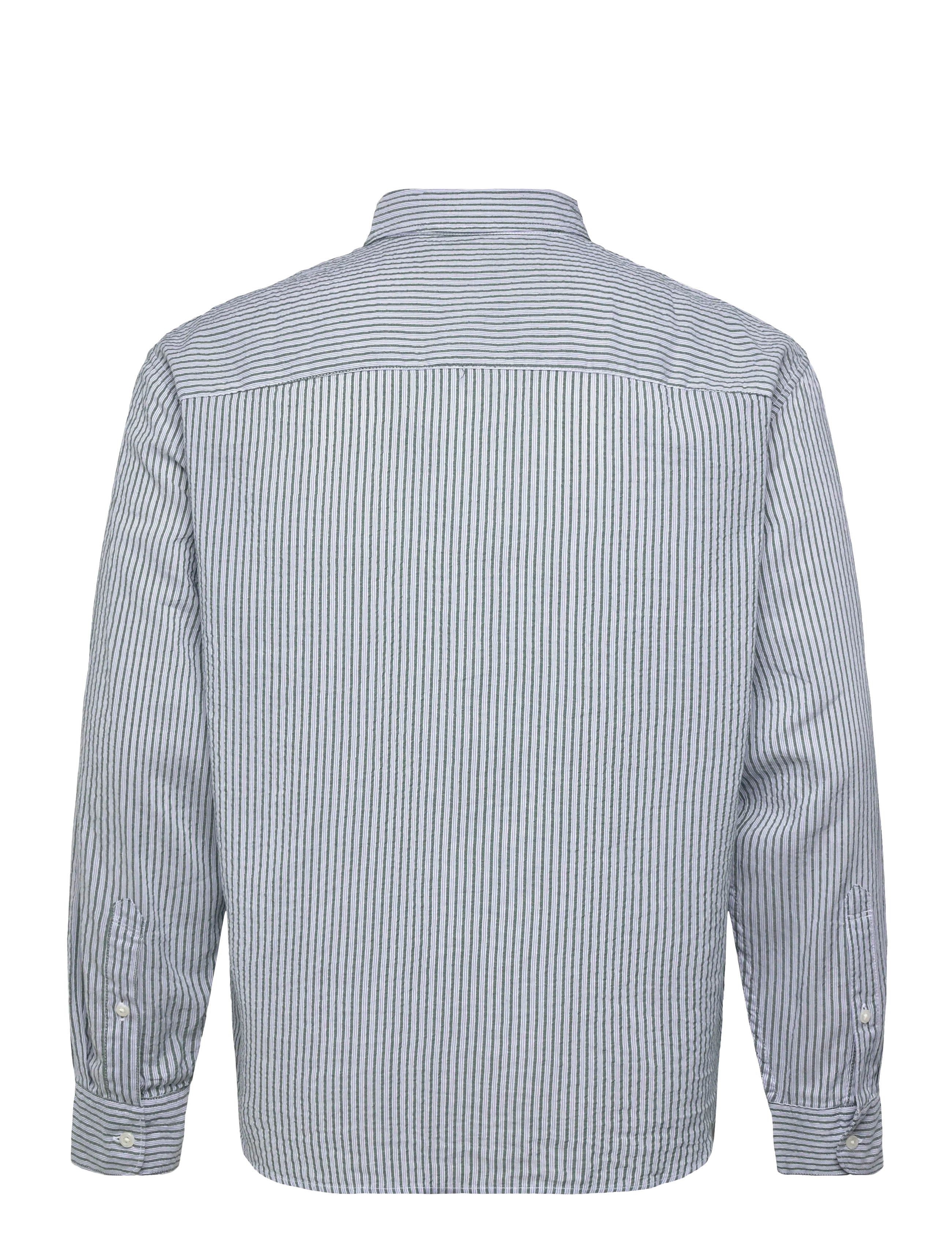 Abercrombie & Fitch - LS ICON CURVED HEM SEERSUCKER POPLIN - chemises à rayures - 304 - 1