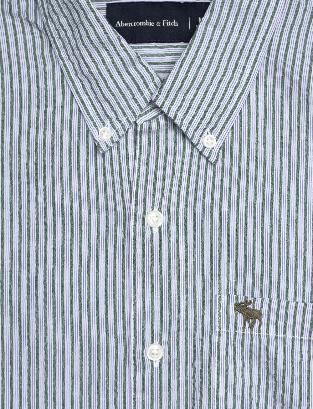 Abercrombie & Fitch - LS ICON CURVED HEM SEERSUCKER POPLIN - gestreifte hemden - 304 - 2