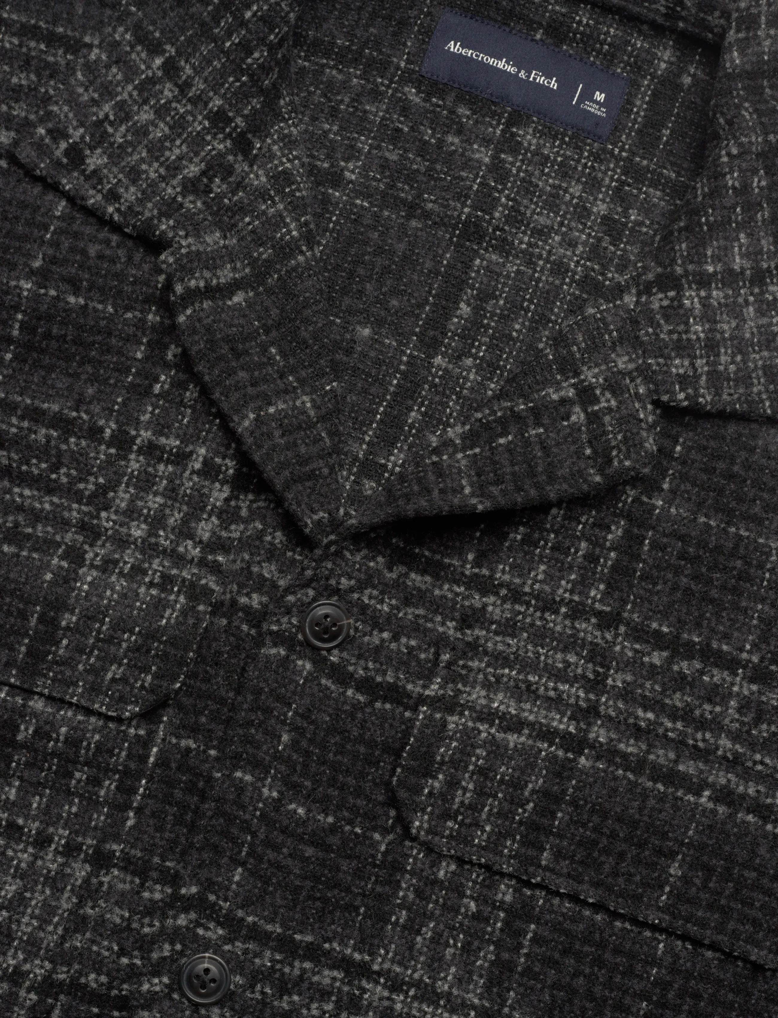 Abercrombie & Fitch - LONG SLEEVE BOUCLE OVERSHIRT - kollektioner - 900 - 5