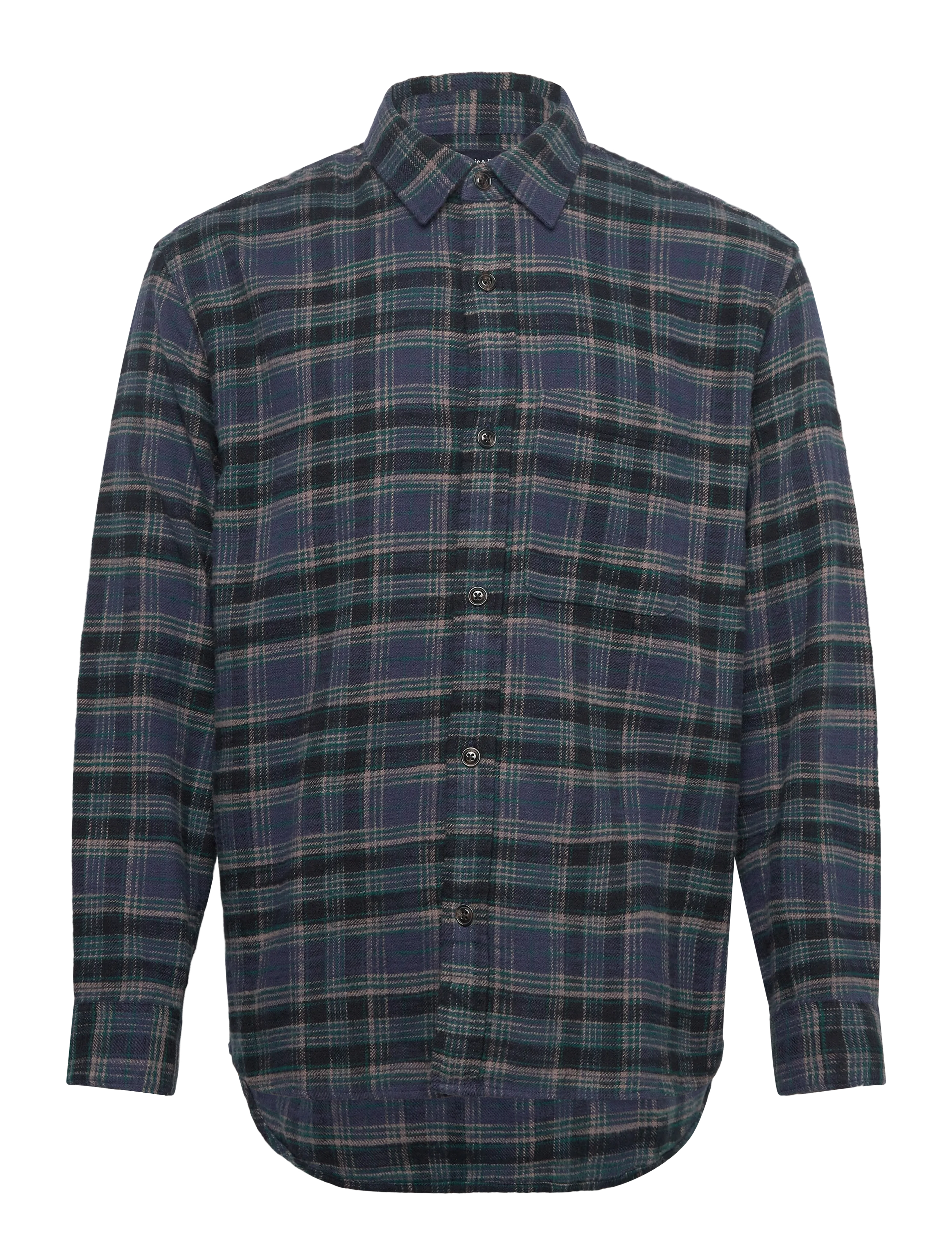Abercrombie & Fitch Sep5 Ls Slub Flannel Plaid, Mænd, Ternet Flanell Skjorte, Multi/mønstret, Str: M