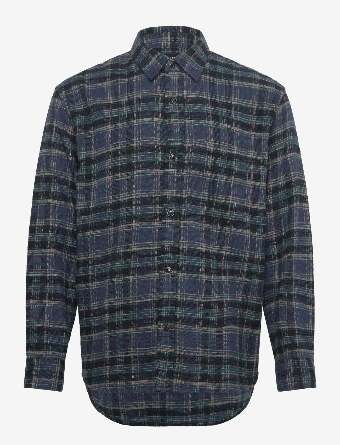 Abercrombie & Fitch - SEP5 LS SLUB FLANNEL PLAID - flannel-skjorter - 208 - 0