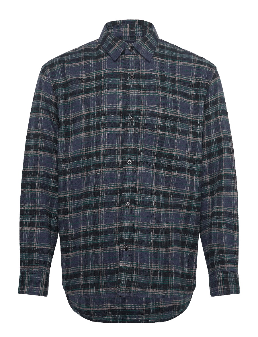 Abercrombie & Fitch - SEP5 LS SLUB FLANNEL PLAID - flanellsärgid - 208 - 0