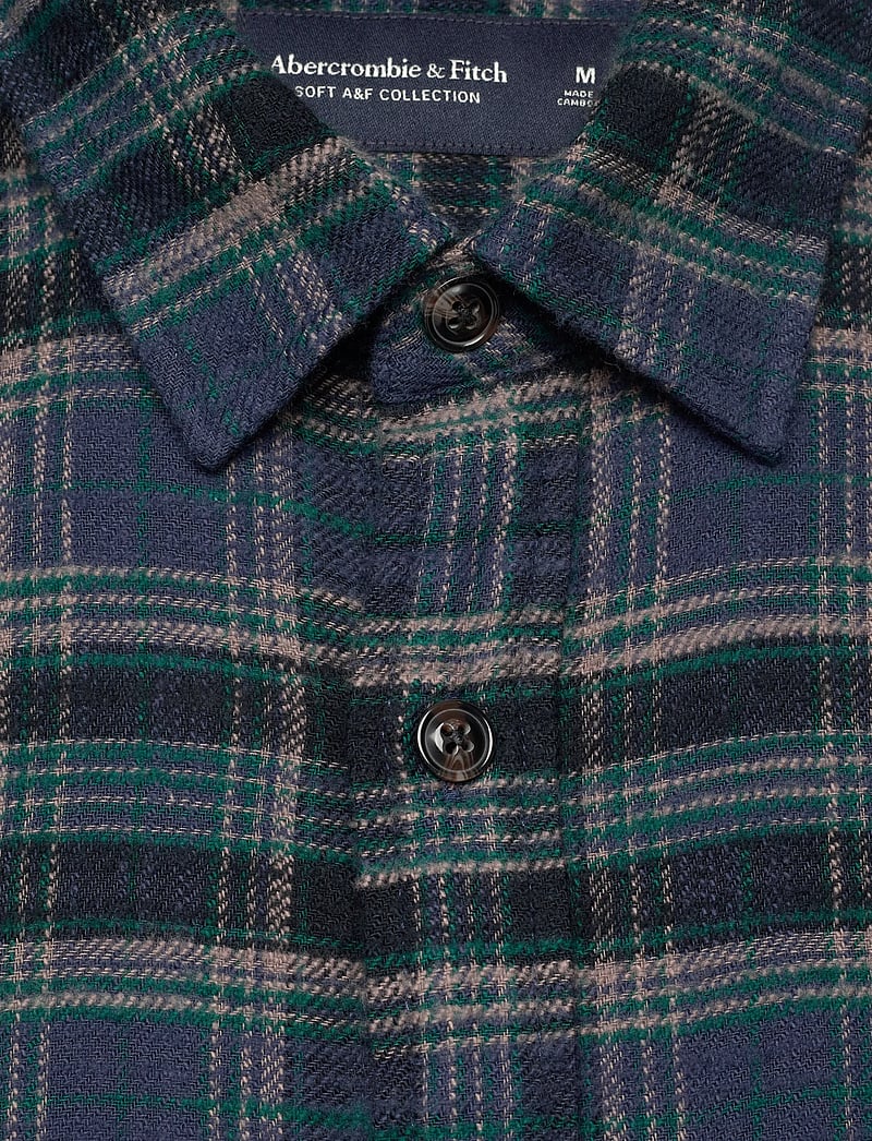 Abercrombie & Fitch - SEP5 LS SLUB FLANNEL PLAID - flannel-skjorter - 208 - 2