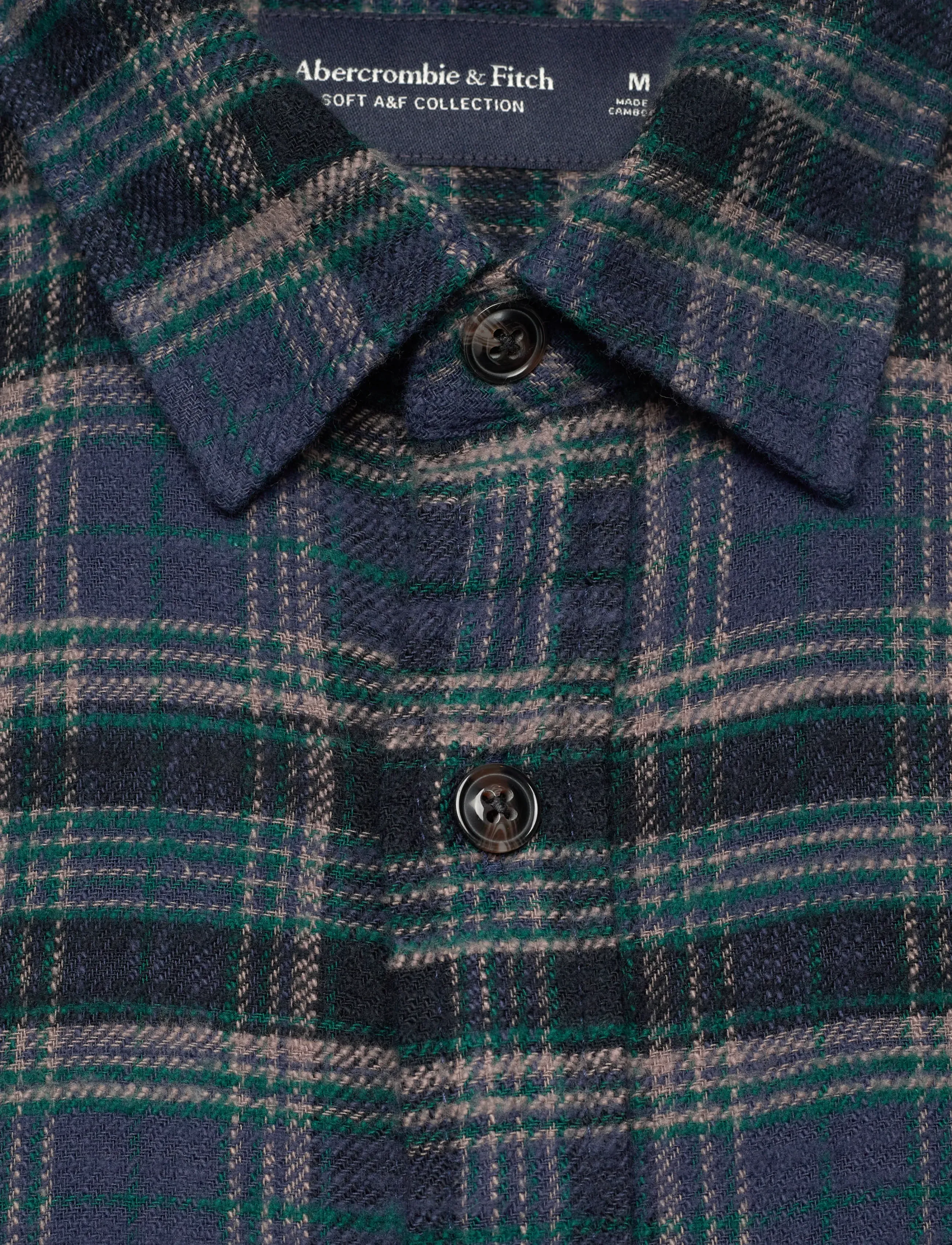 Abercrombie & Fitch - SEP5 LS SLUB FLANNEL PLAID - flanell-hemden - 208 - 2