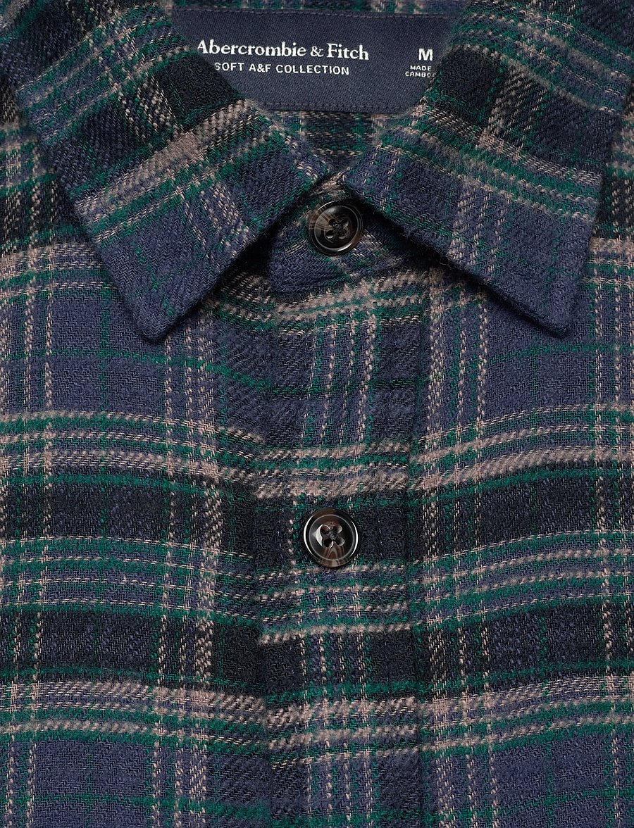 Abercrombie & Fitch - SEP5 LS SLUB FLANNEL PLAID - flanellsärgid - 208 - 2