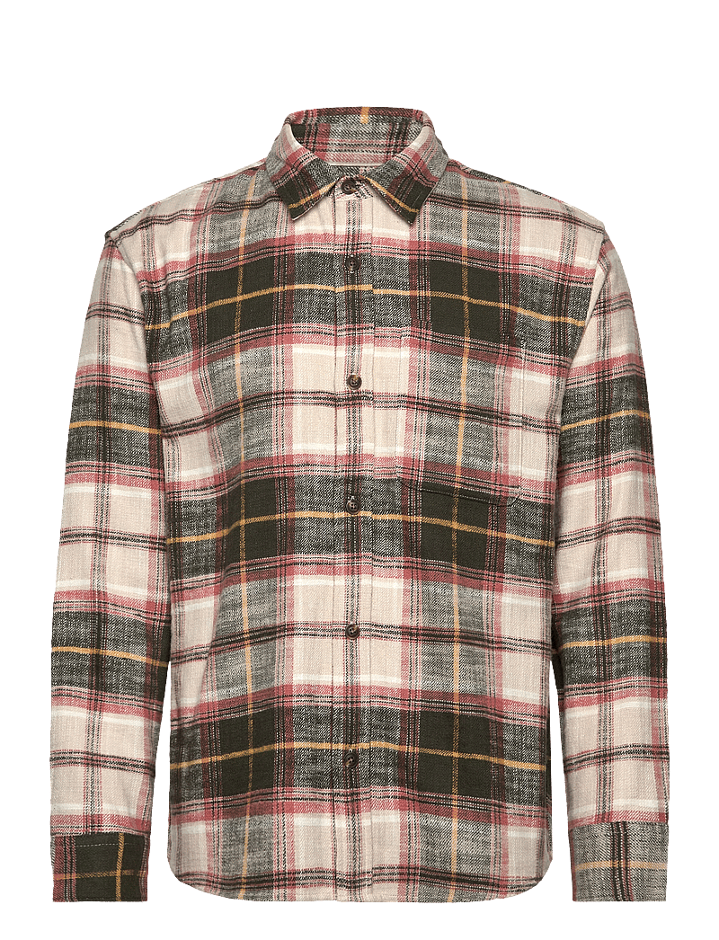 Abercrombie & Fitch - SEP5 LS SLUB FLANNEL PLAID - flanellskjortor - 308 - 0