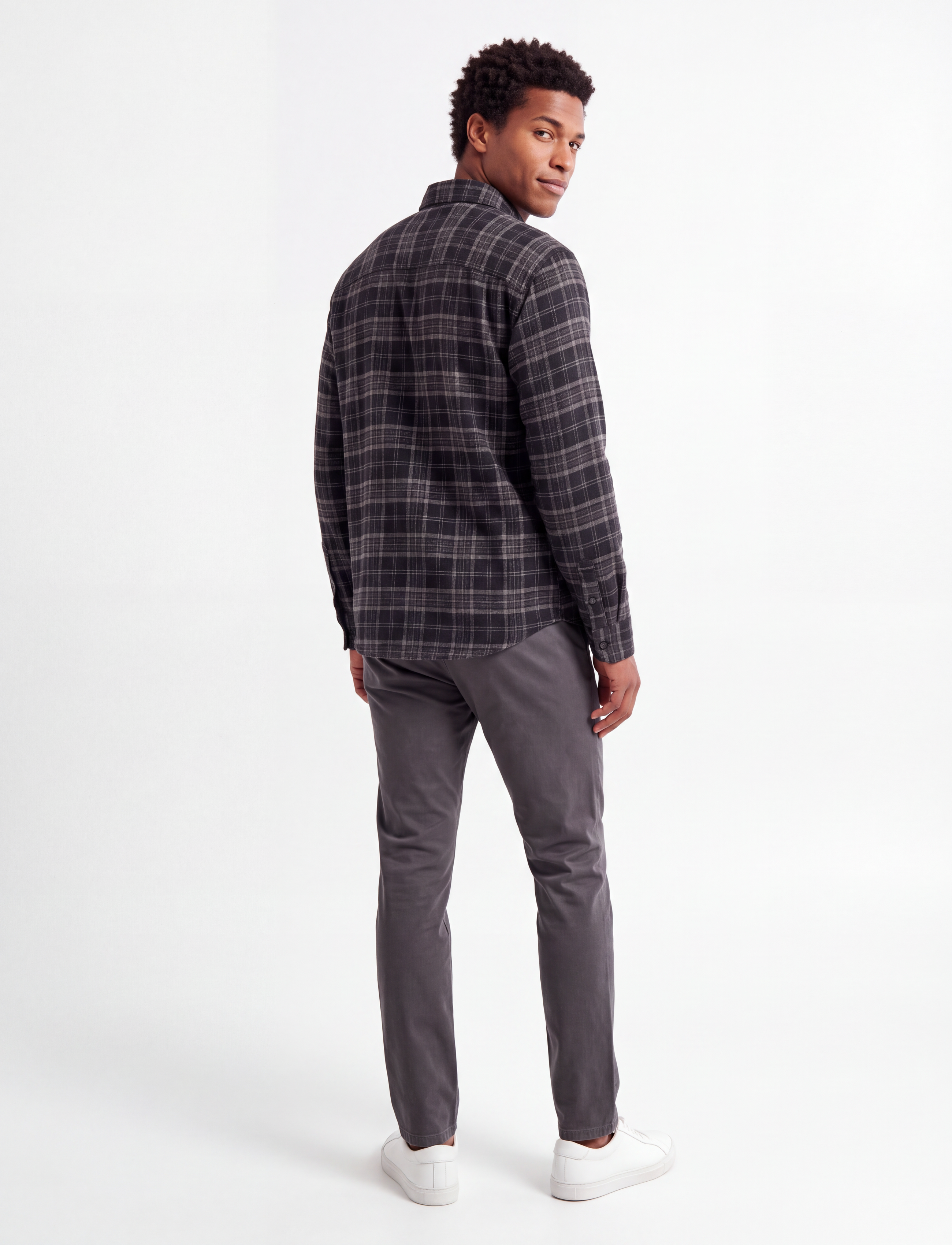 Abercrombie & Fitch - LONG SLEEVE SLUB FLANNEL PLAID - efterårsbesparelser - 908 - 3