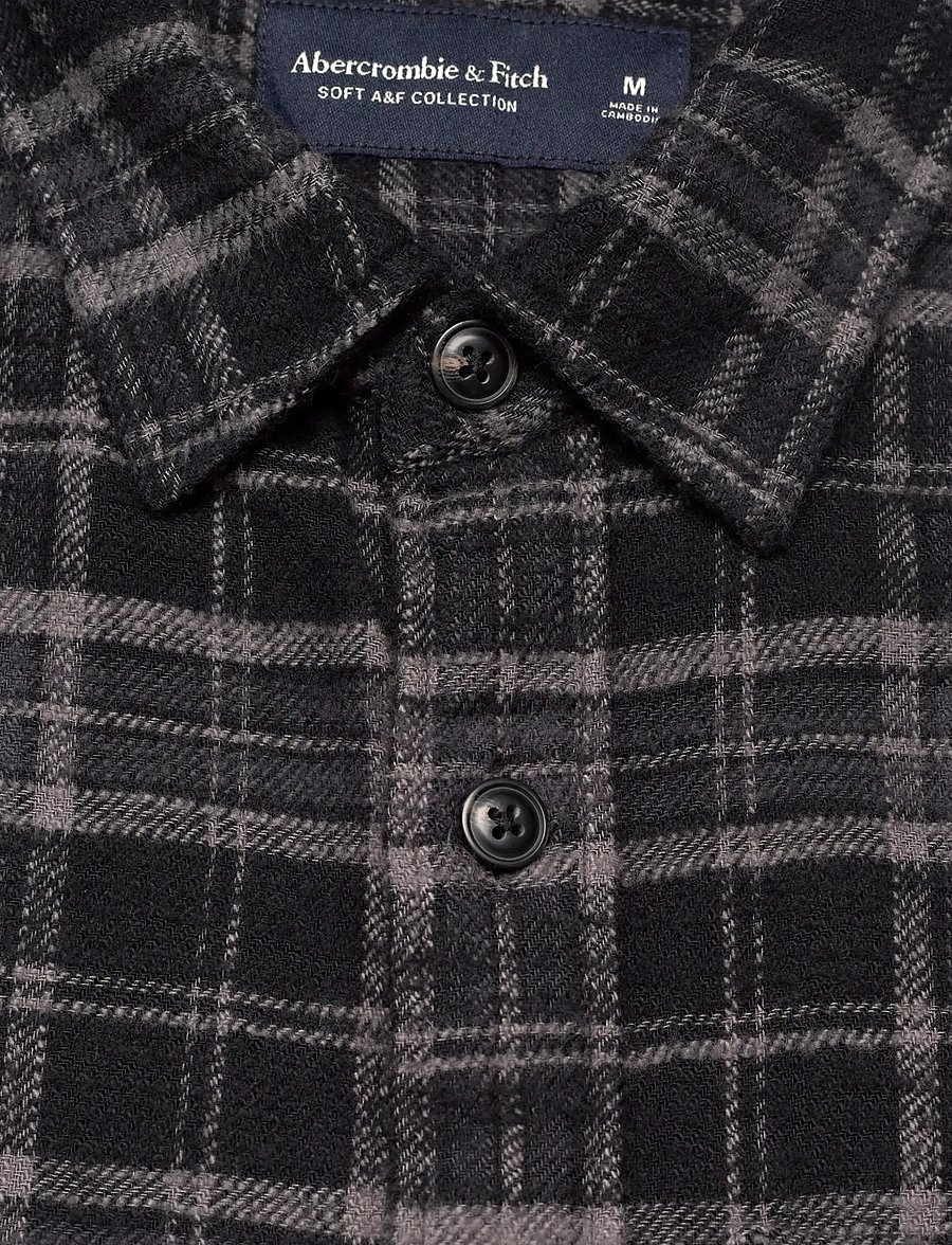 Abercrombie & Fitch - LONG SLEEVE SLUB FLANNEL PLAID - collections - 908 - 2