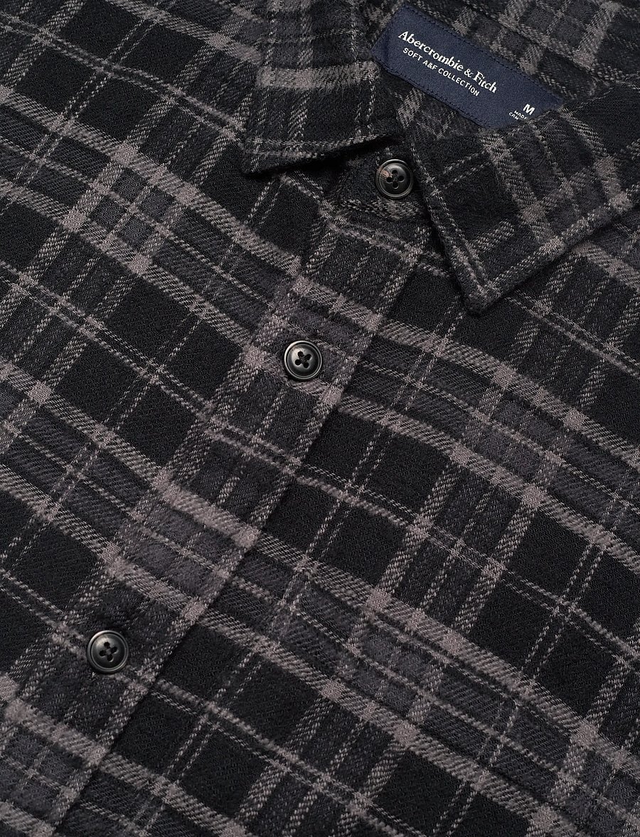 Abercrombie & Fitch - LONG SLEEVE SLUB FLANNEL PLAID - ruutupaidat - 908 - 3