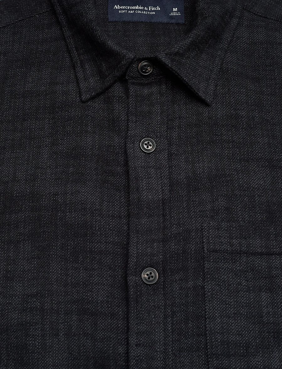 Abercrombie & Fitch - LONG SLEEVE SLUB FLANNEL - flannel-skjorter - 900 - 2
