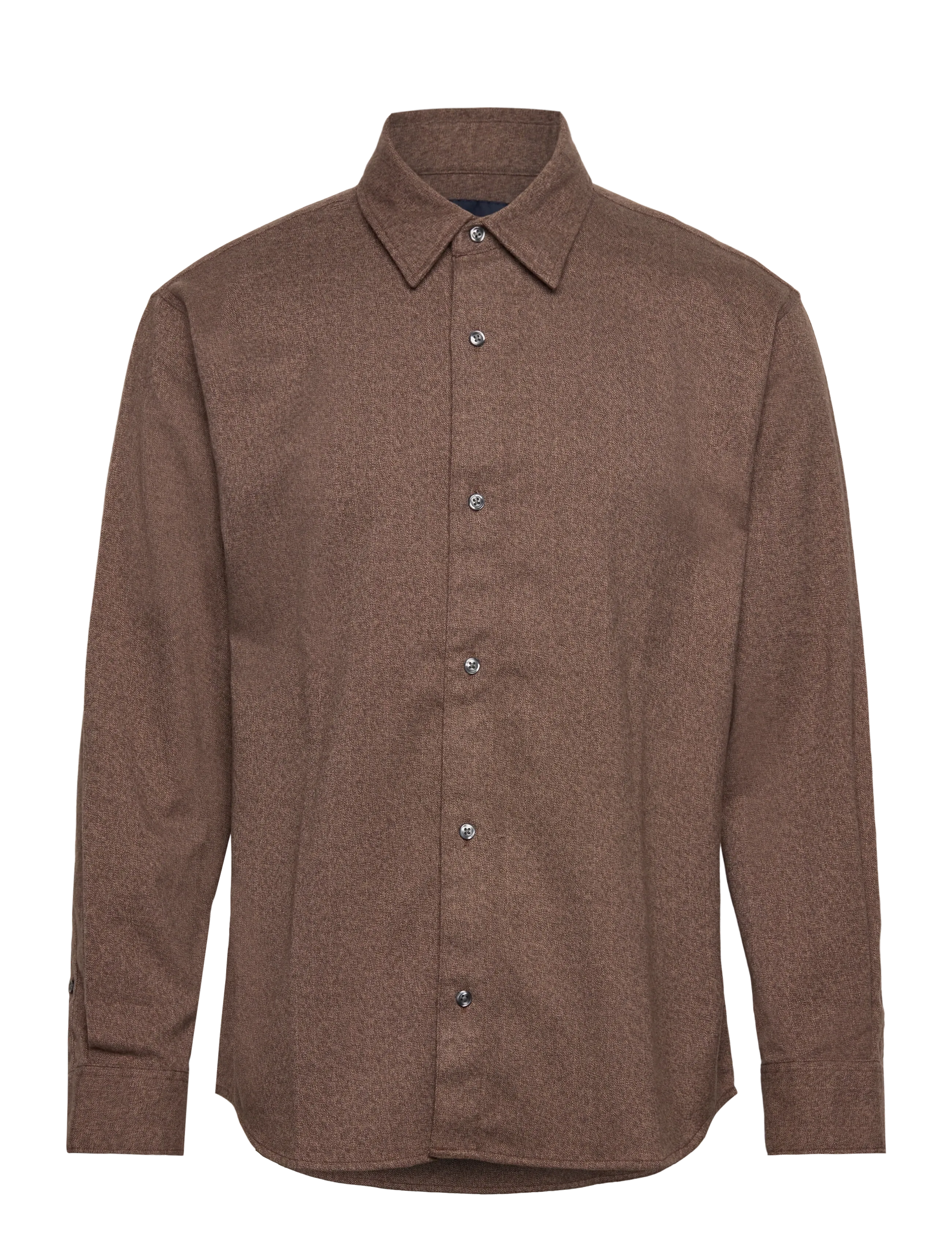 Abercrombie & Fitch CASHMERE TOUCH WOVEN - Skjorter - 400 / brown