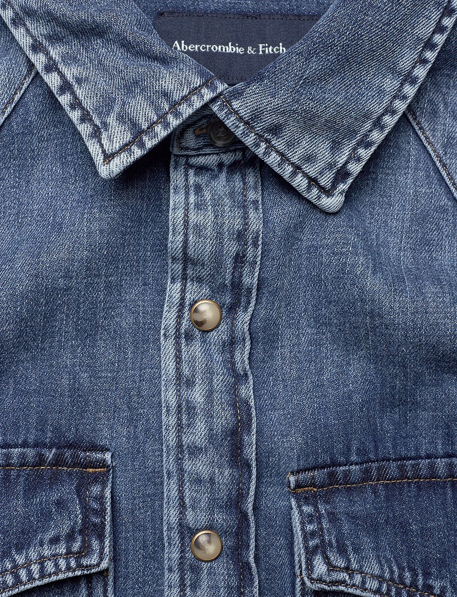 Abercrombie & Fitch - LONG SLEEVE DENIM - teksasärgid - 200 - 2