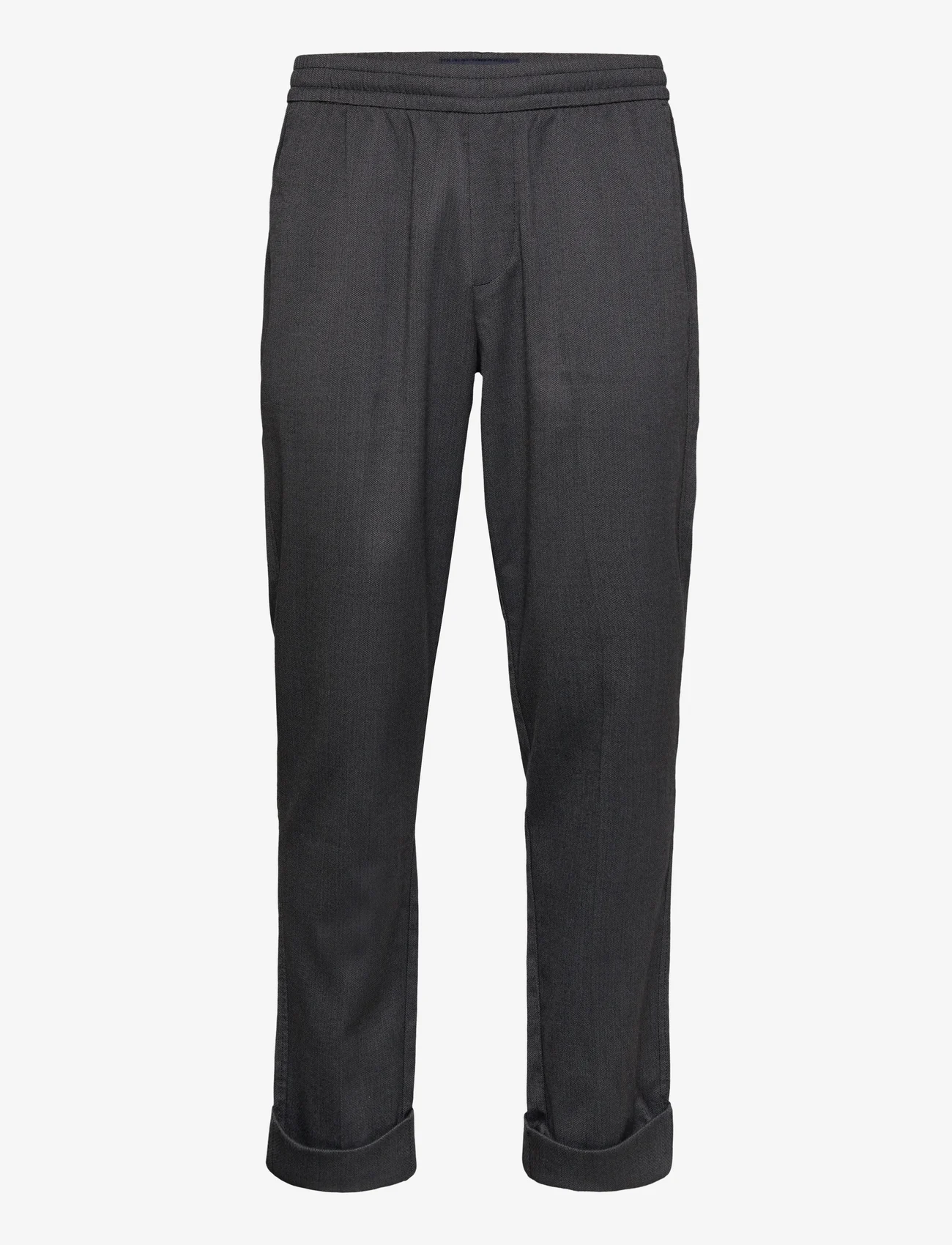 Abercrombie & Fitch - ANF MENS PANTS - kasdienio stiliaus kelnės - charcoal texture - 0