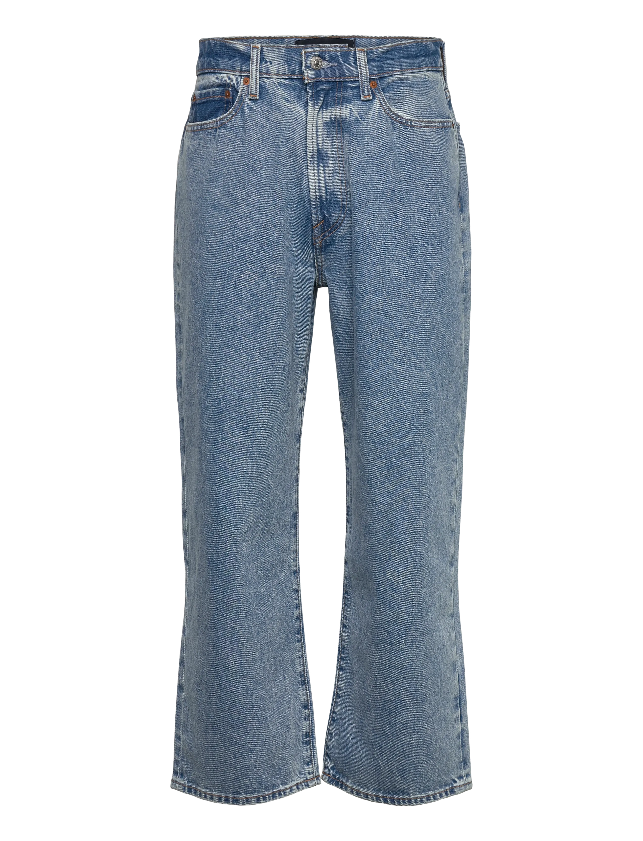 Abercrombie & Fitch BAGGY MEDIUM WASH 5 POCKET - Loose jeans - 278 / blue
