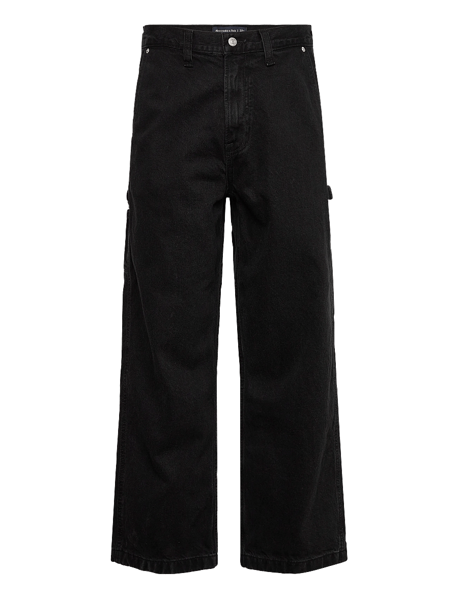 Abercrombie & Fitch - BAGGY WORKWEAR - black - 0