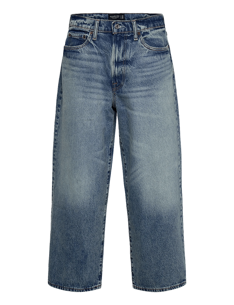 Abercrombie & Fitch - ULTRA BAGGY TINTED MEDIUM 5 POCKET - loose jeans - 278 - 0