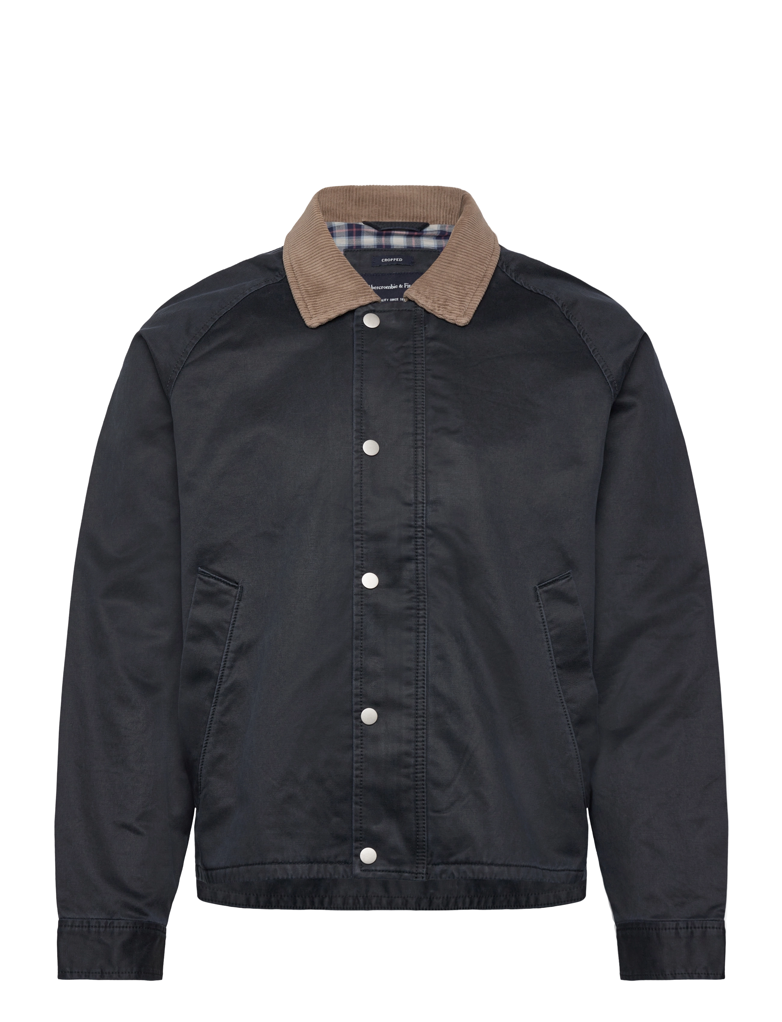ABERCROMBIE & FITCH Hell Weight Zip Barn Jacke Schwarz - L - Herren