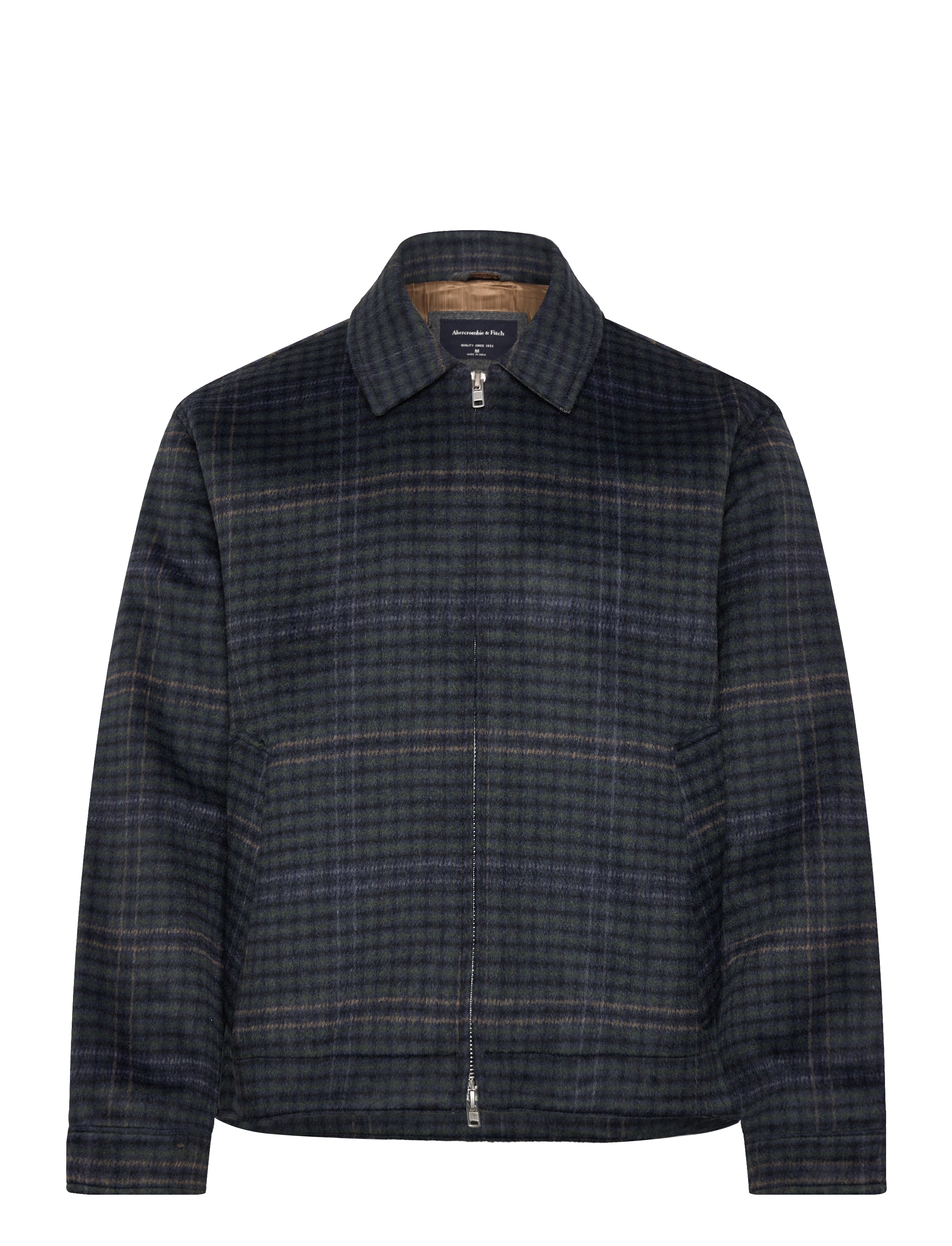 Abercrombie & Fitch WOOL-BLEND ZIP JACKET - Overtøj - 228 / multi