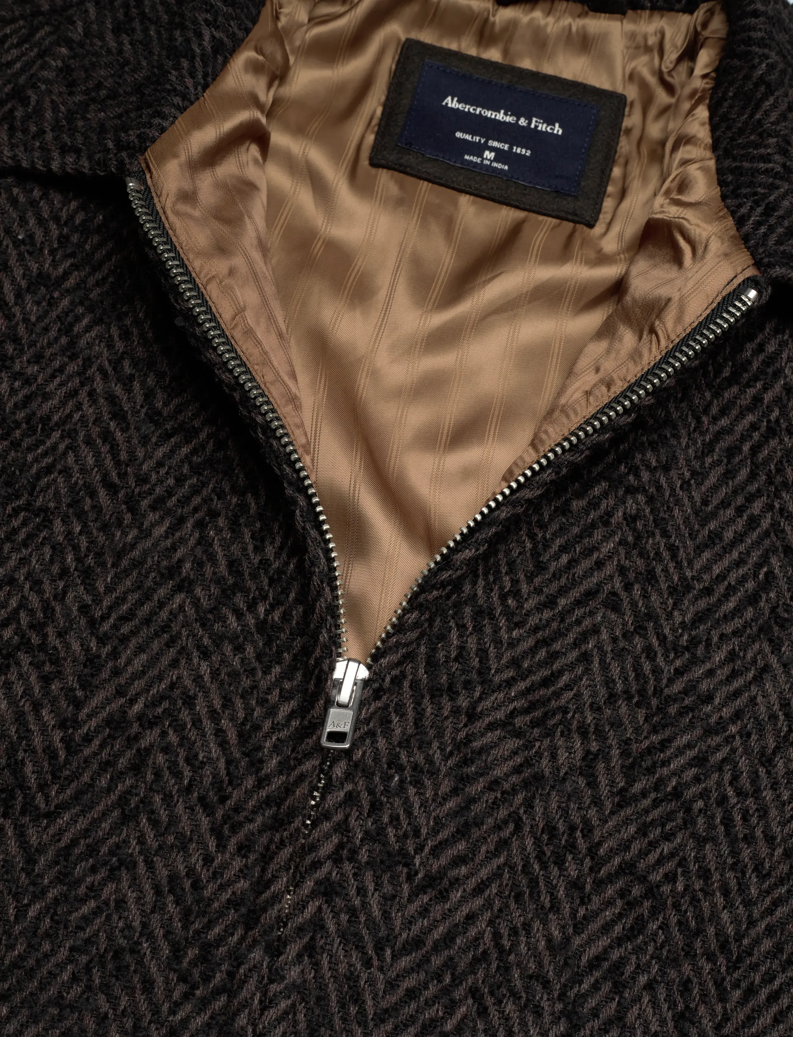 Abercrombie & Fitch - WOOL-BLEND ZIP JACKET - takit - 450 - 2