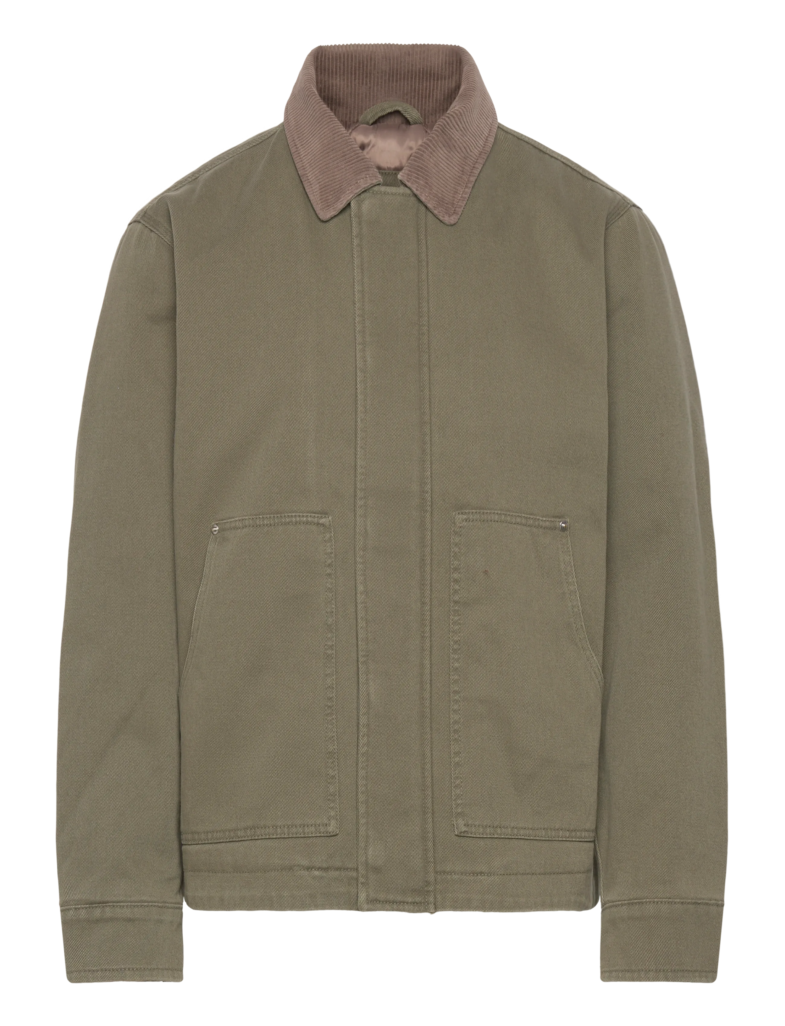 Abercrombie & Fitch KANGA ZIP WORKWEAR JACKET - Overtøj - 330 / khaki/green