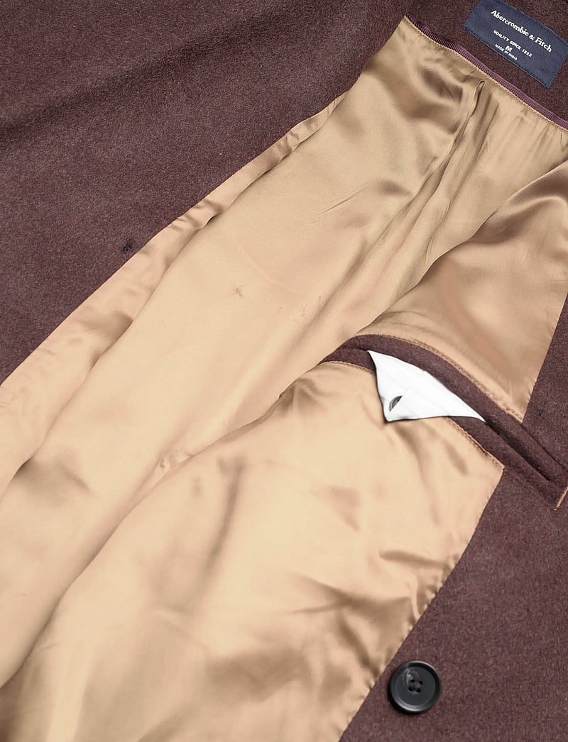 Abercrombie & Fitch - DOUBLE BREASTED WOOL-BLEND COAT - winter jackets - 400 - 4