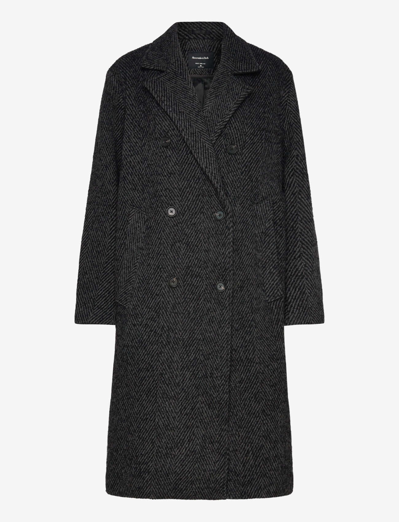 Abercrombie & Fitch - DOUBLE BREASTED WOOL-BLEND COAT - mäntel - 910 - 0