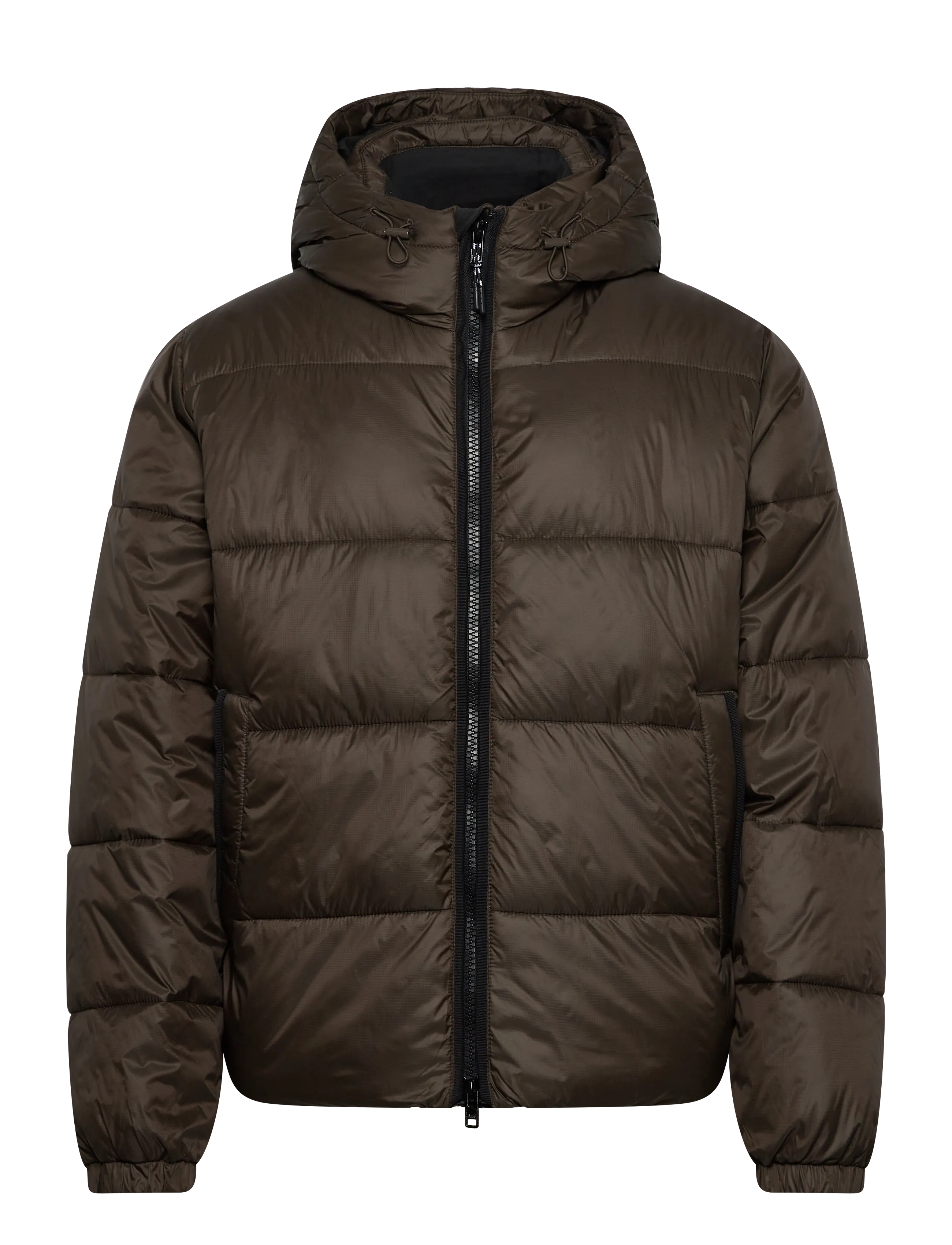 Abercrombie & Fitch AIRCLOUD HOODED PUFFER - Overtøj - 330 / brown