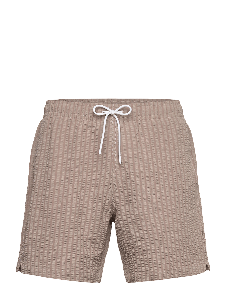 Abercrombie & Fitch - Pull-On Wide Seersucker Swim Trunk - badehose - 402 - 0