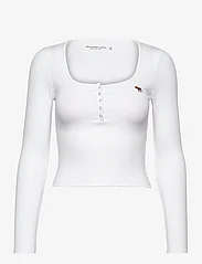 Abercrombie & Fitch - ANF WOMENS KNITS - langärmlige tops - brilliant white - 0